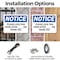 Signmission Please Lock This Door After _ Pm Thank You, 10 in W x Rectangle, Plastic OS-2PACK-NS-P-710-L-17520 - alternate 2